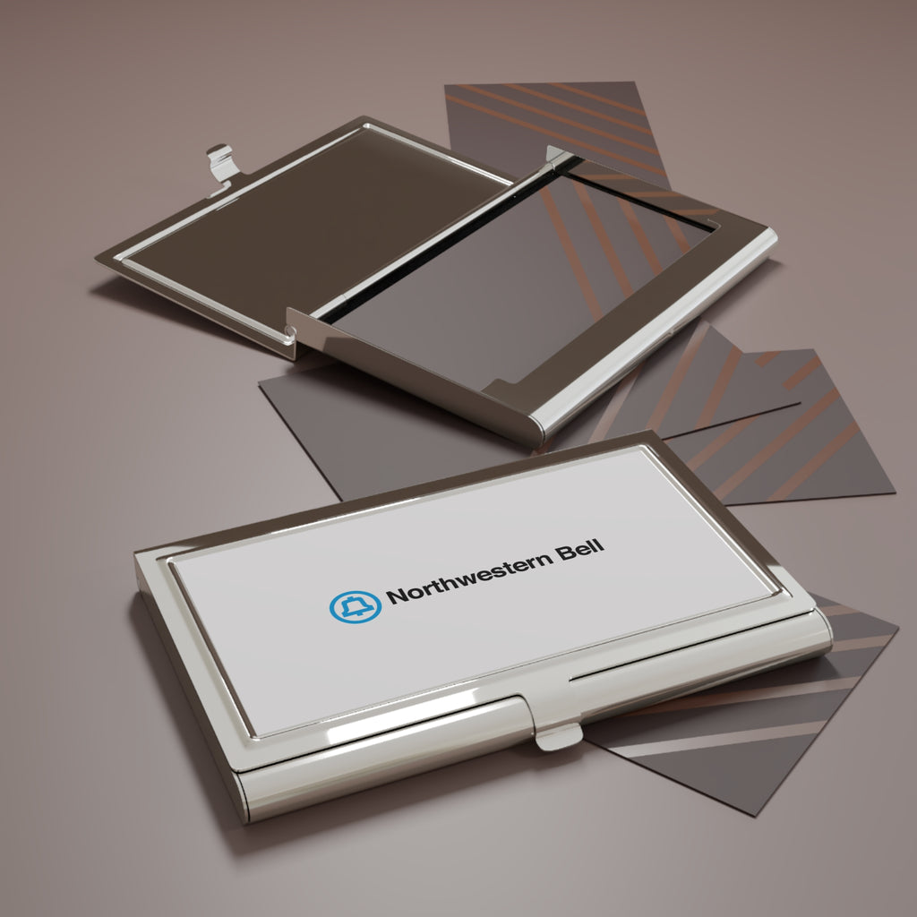Northwestern Bell Metal Business Card Holder