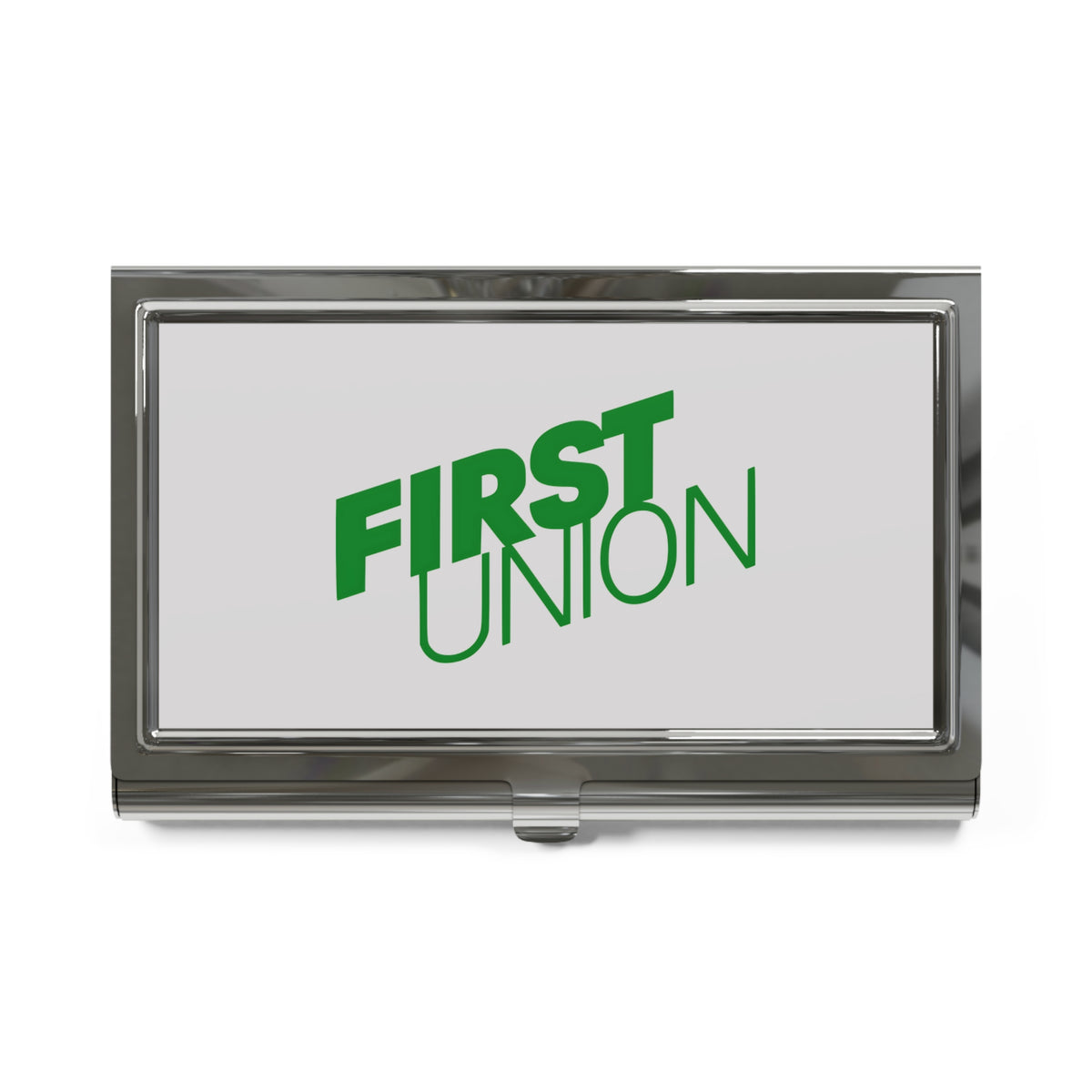 First Union Metal Business Card Holder
