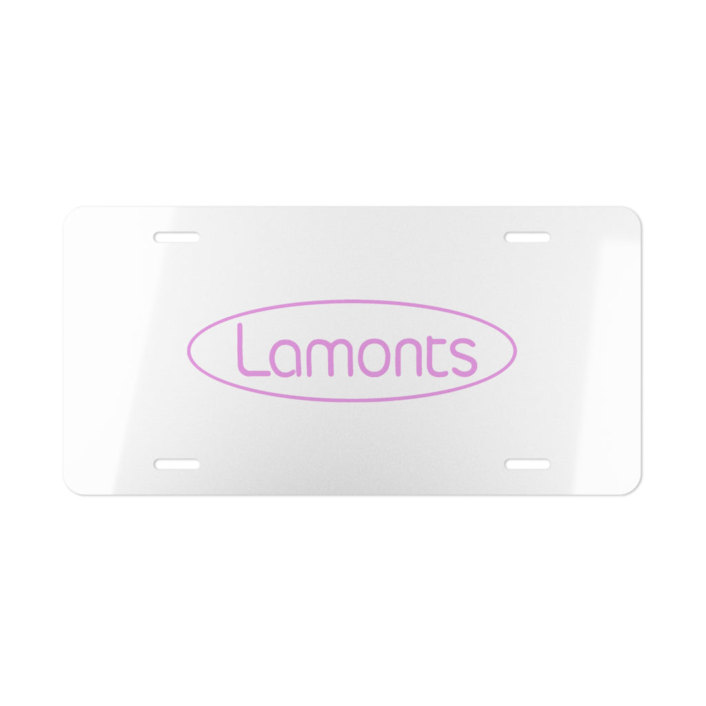 Lamonts Vanity License Plate
