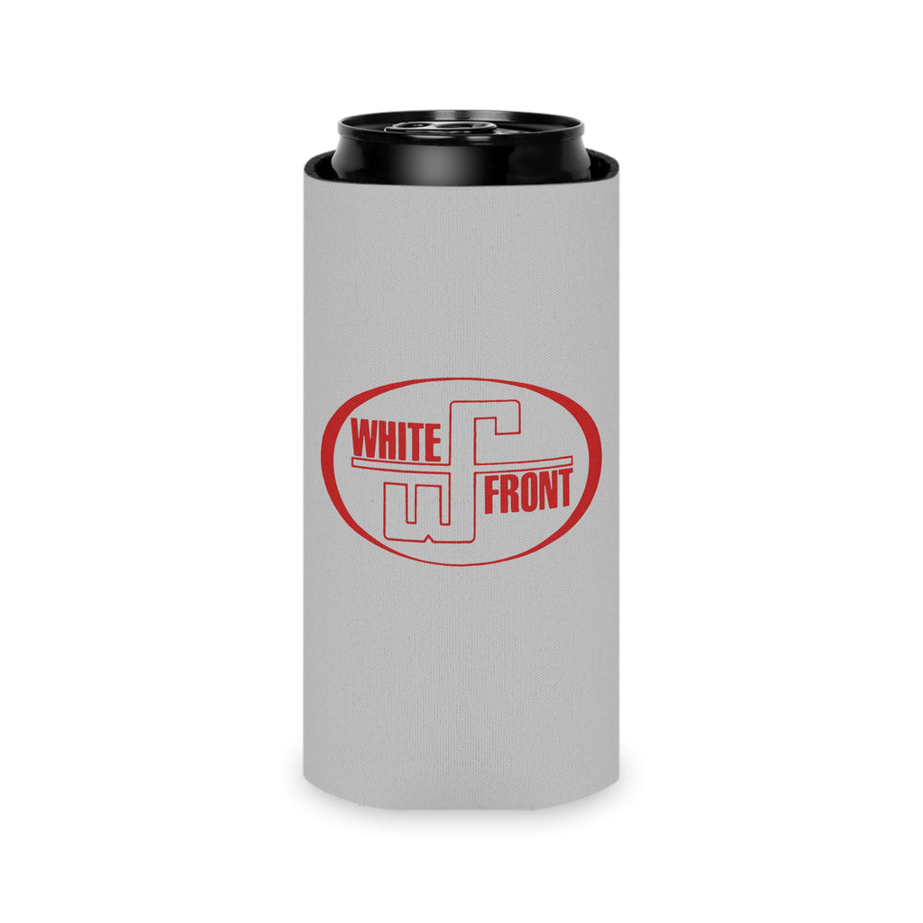 White Front Can Cooler