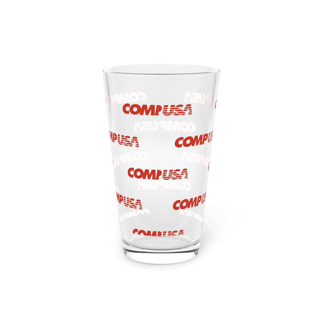 CompUSA 16oz Pint Glass