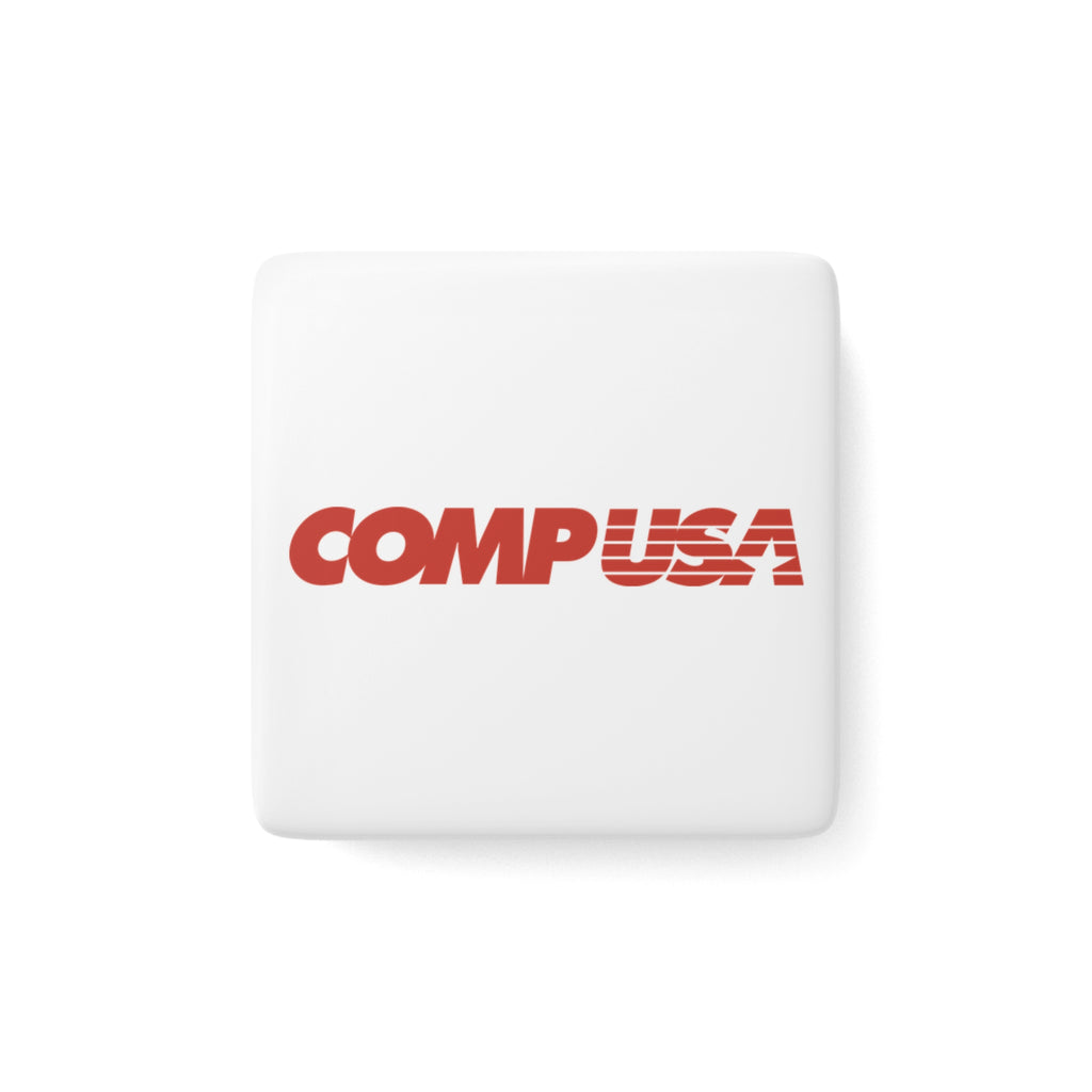 CompUSA Square Porcelain Fridge Magnet