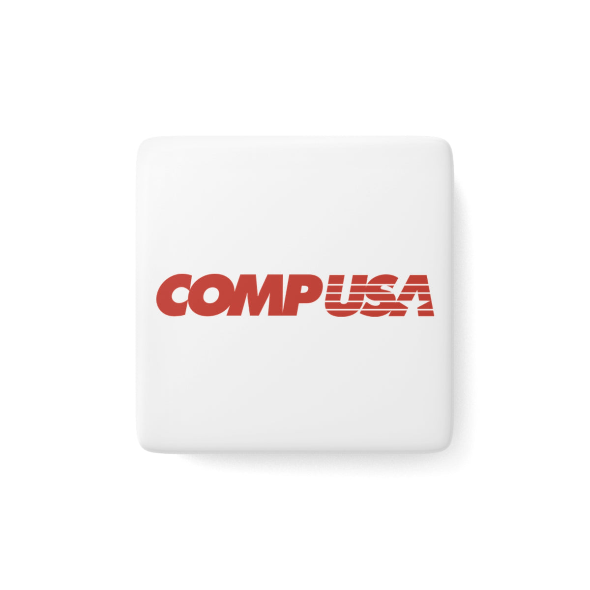 CompUSA Square Porcelain Fridge Magnet