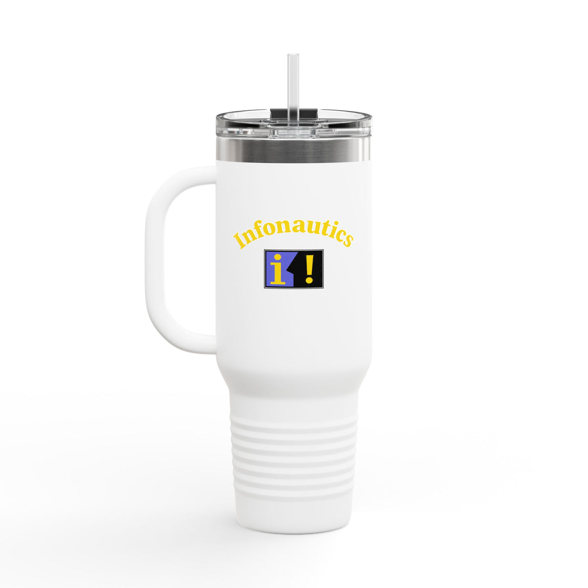 Infonautics 40oz Insulated Travel Mug Stainless Tumbler