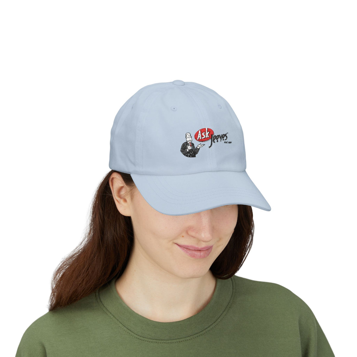 Ask Jeeves Embroidered Dad Cap Hat