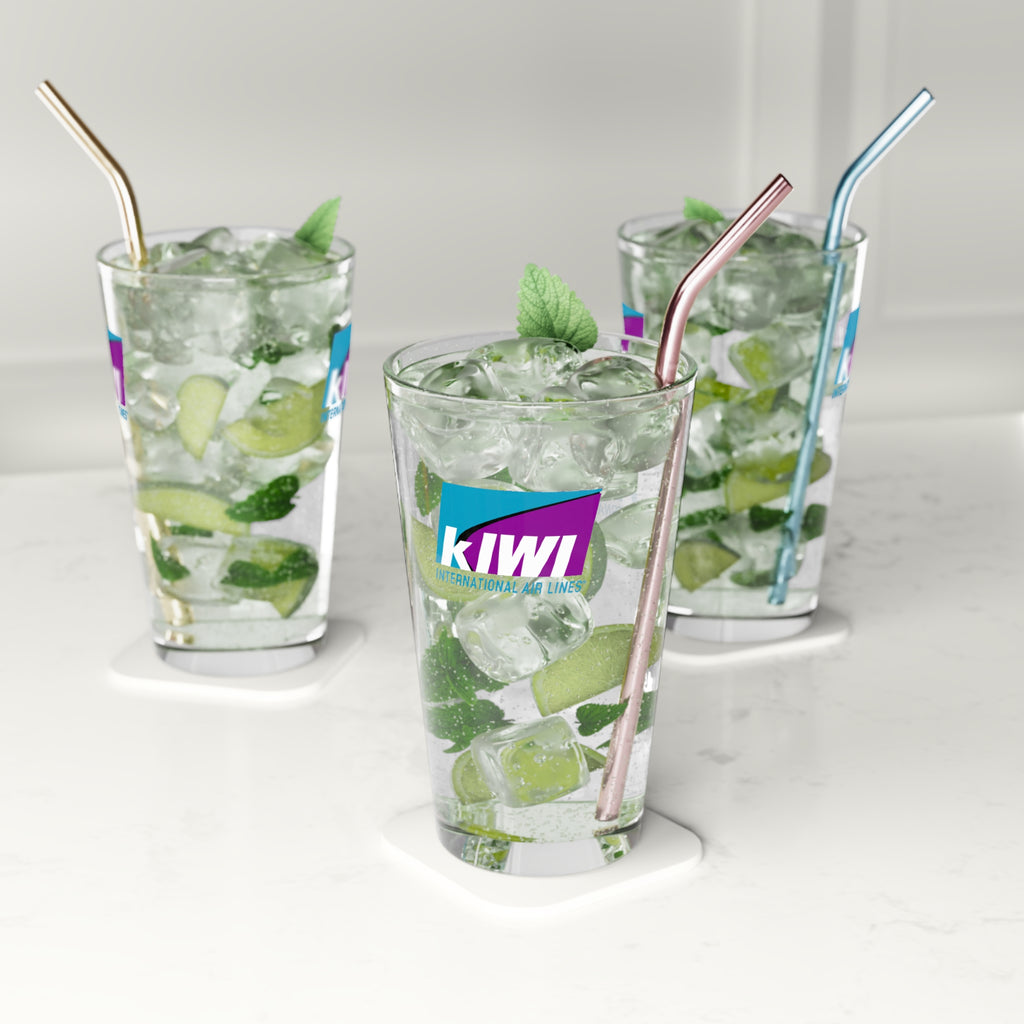 Kiwi International Air Lines 16oz Pint Glass