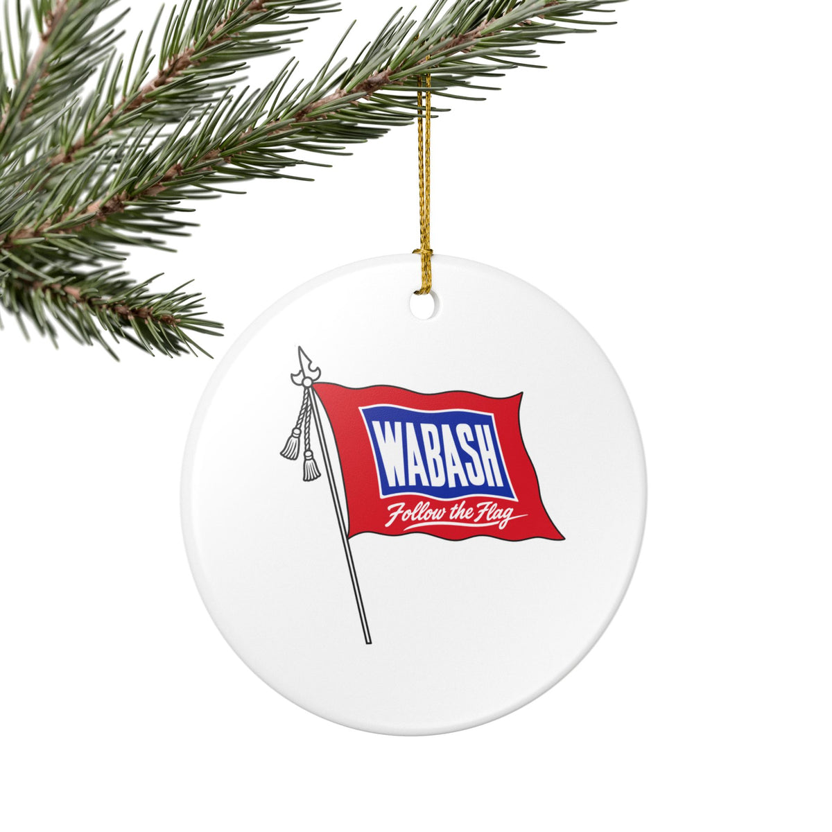 Wabash Railroad Ceramic Ornament