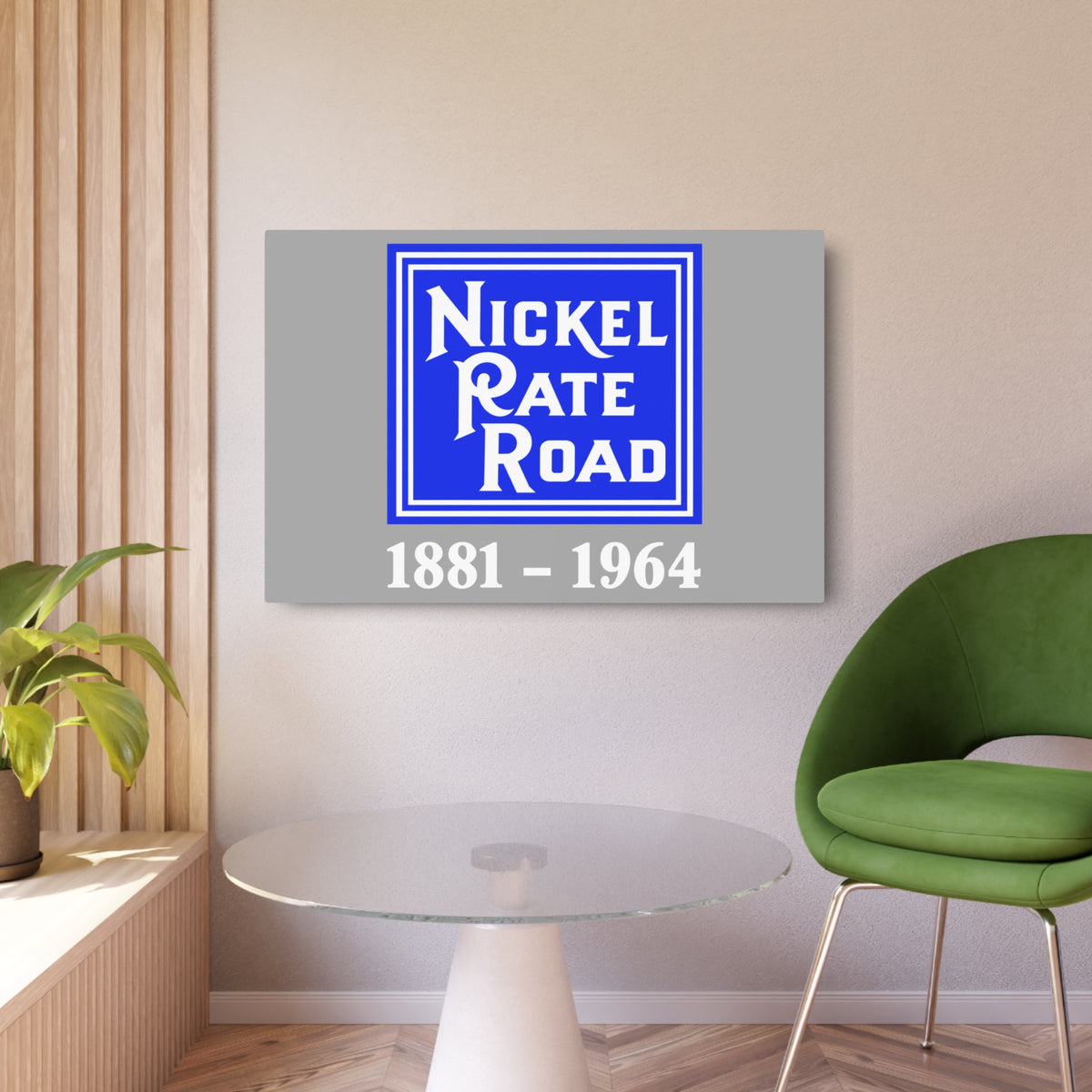 New York, Chicago and St. Louis Railroad Metal Sign