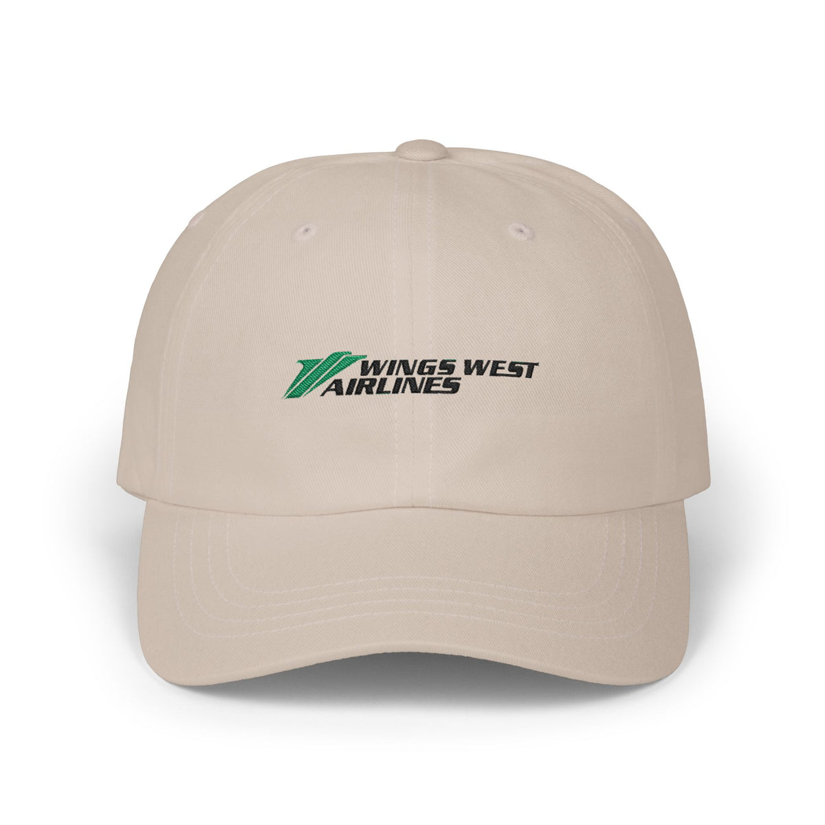 Wings West Airlines Embroidered Dad Cap Hat