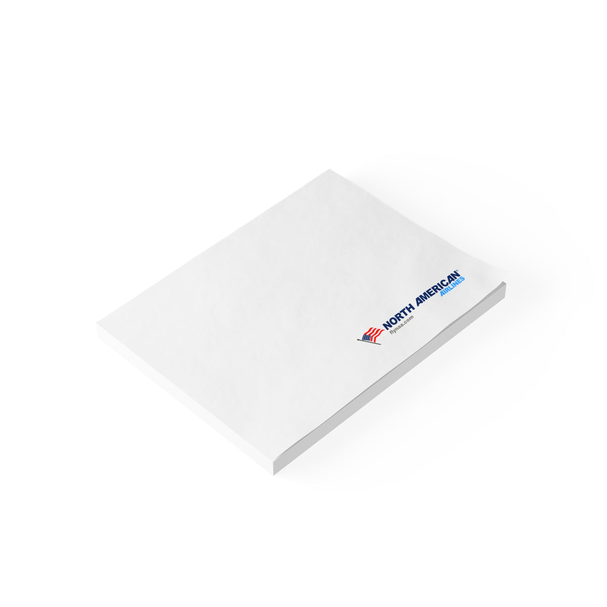 North American Airlines Sticky Post-it Note Pad