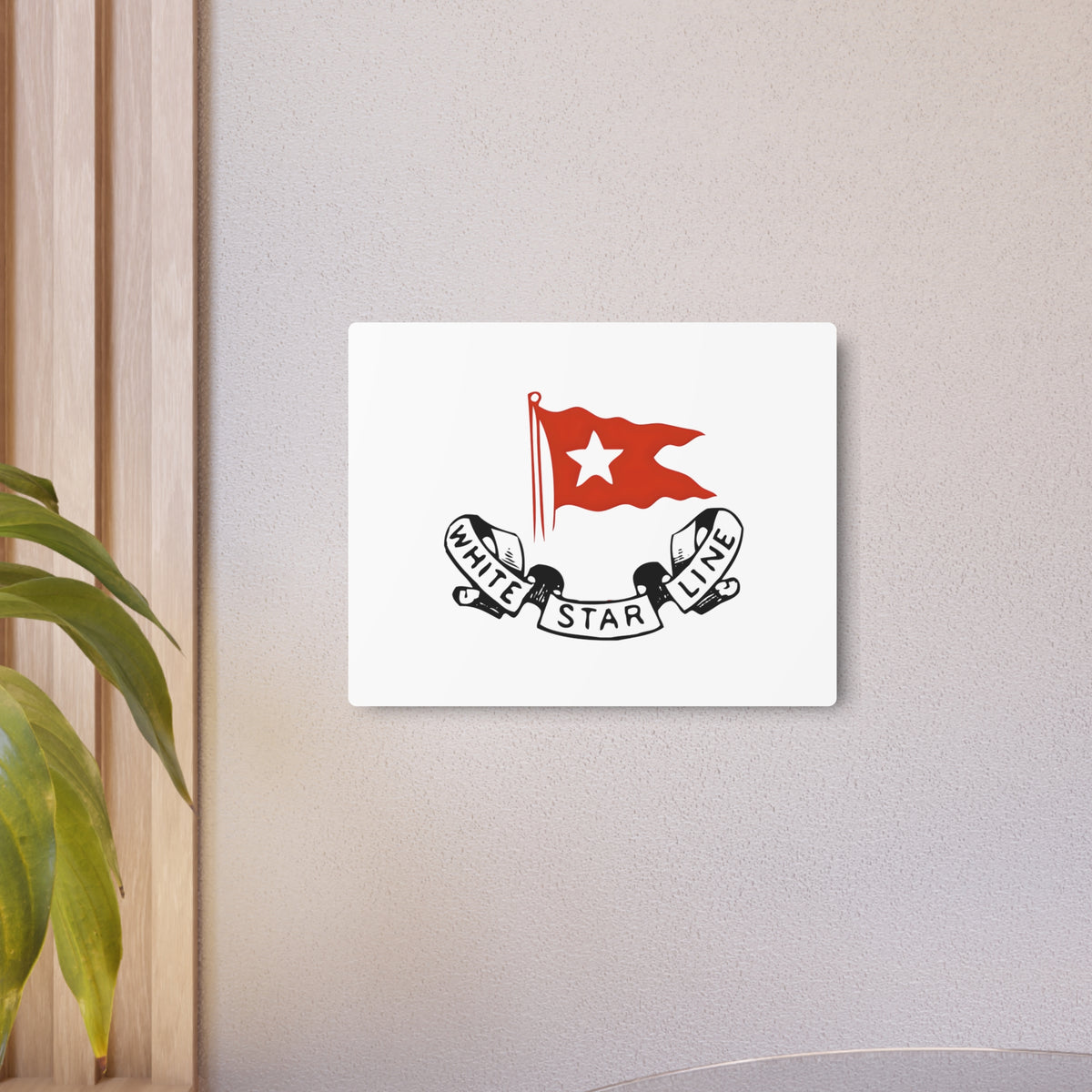 White Star Line Metal Sign