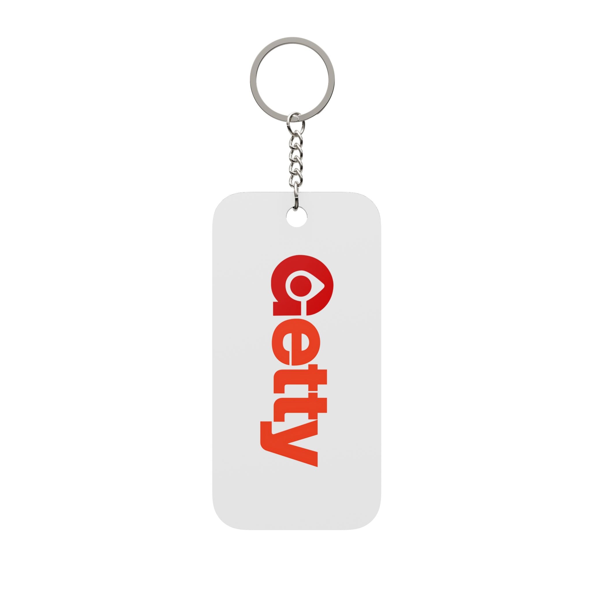 Getty Oil Double-Sided Keychain Charm