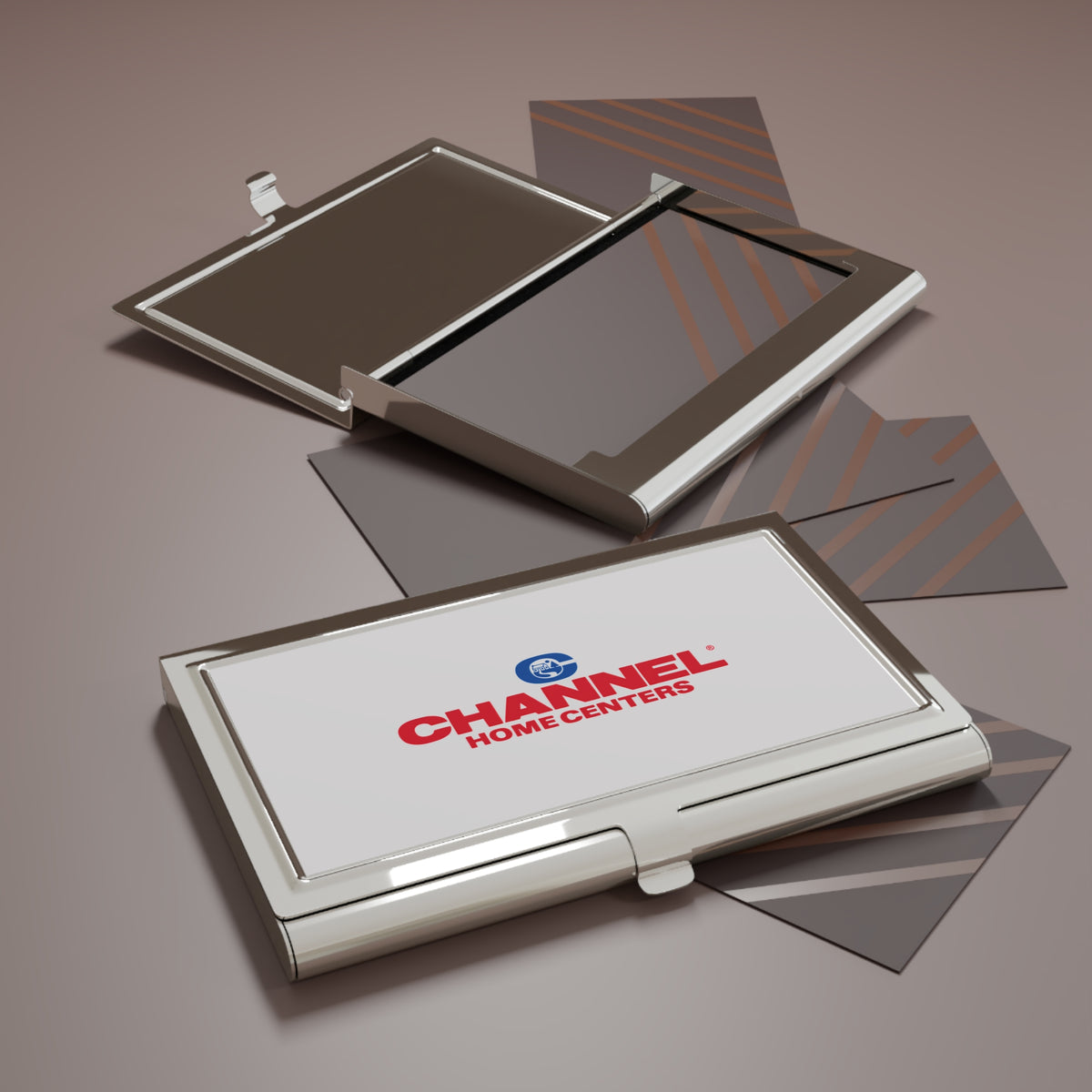Channel Home Centers Metal Business Card Holder