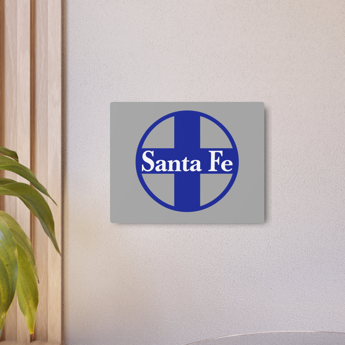 Atchison Topeka and Santa Fe Railway Metal Sign