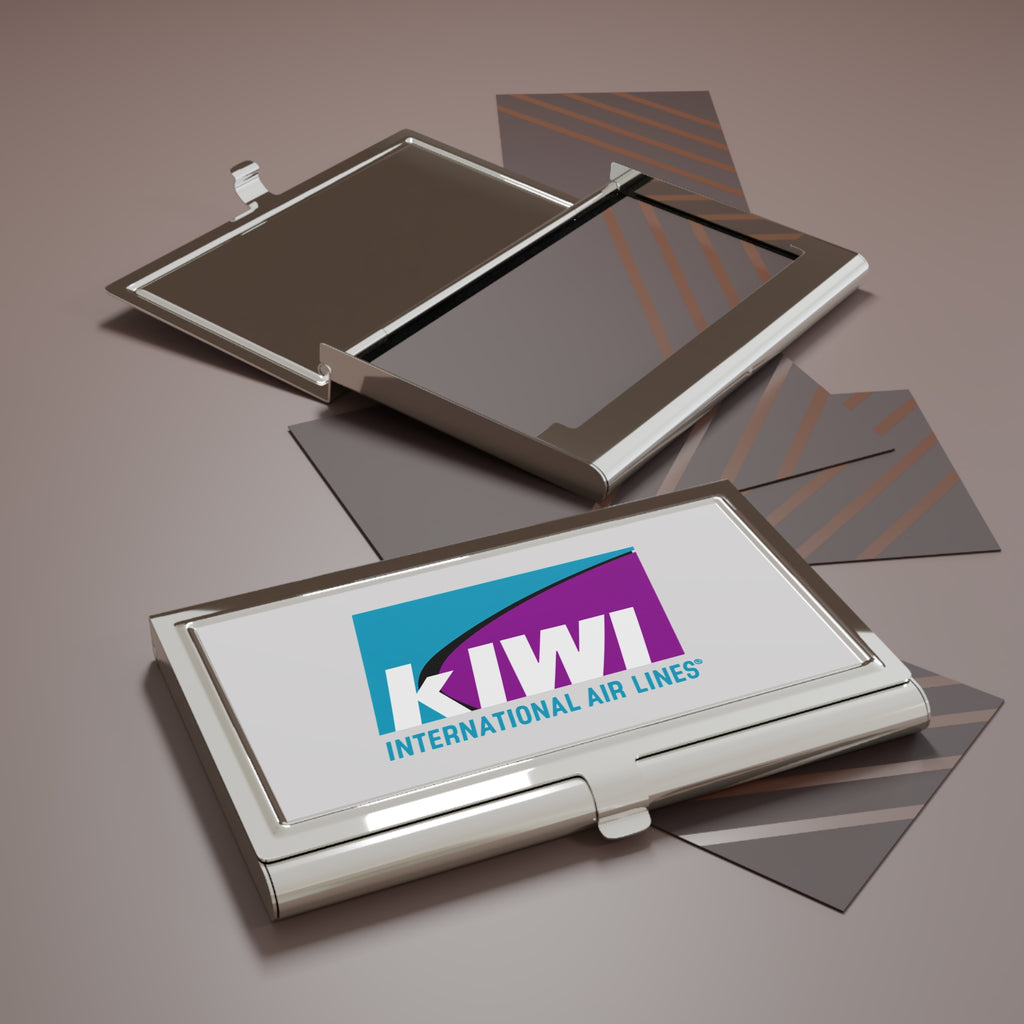 Kiwi International Air Lines Metal Business Card Holder