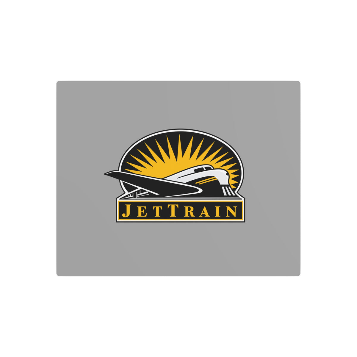 Bombardier JetTrain Metal Sign