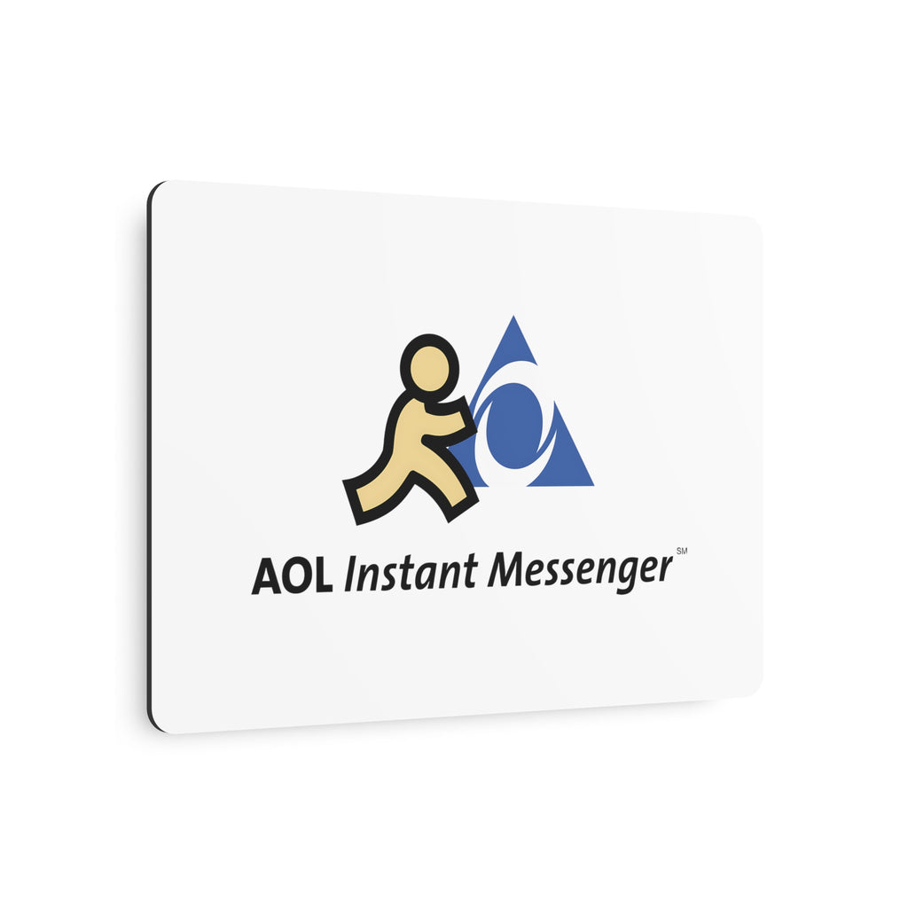 AOL Instant Messenger (AIM) Metal Sign