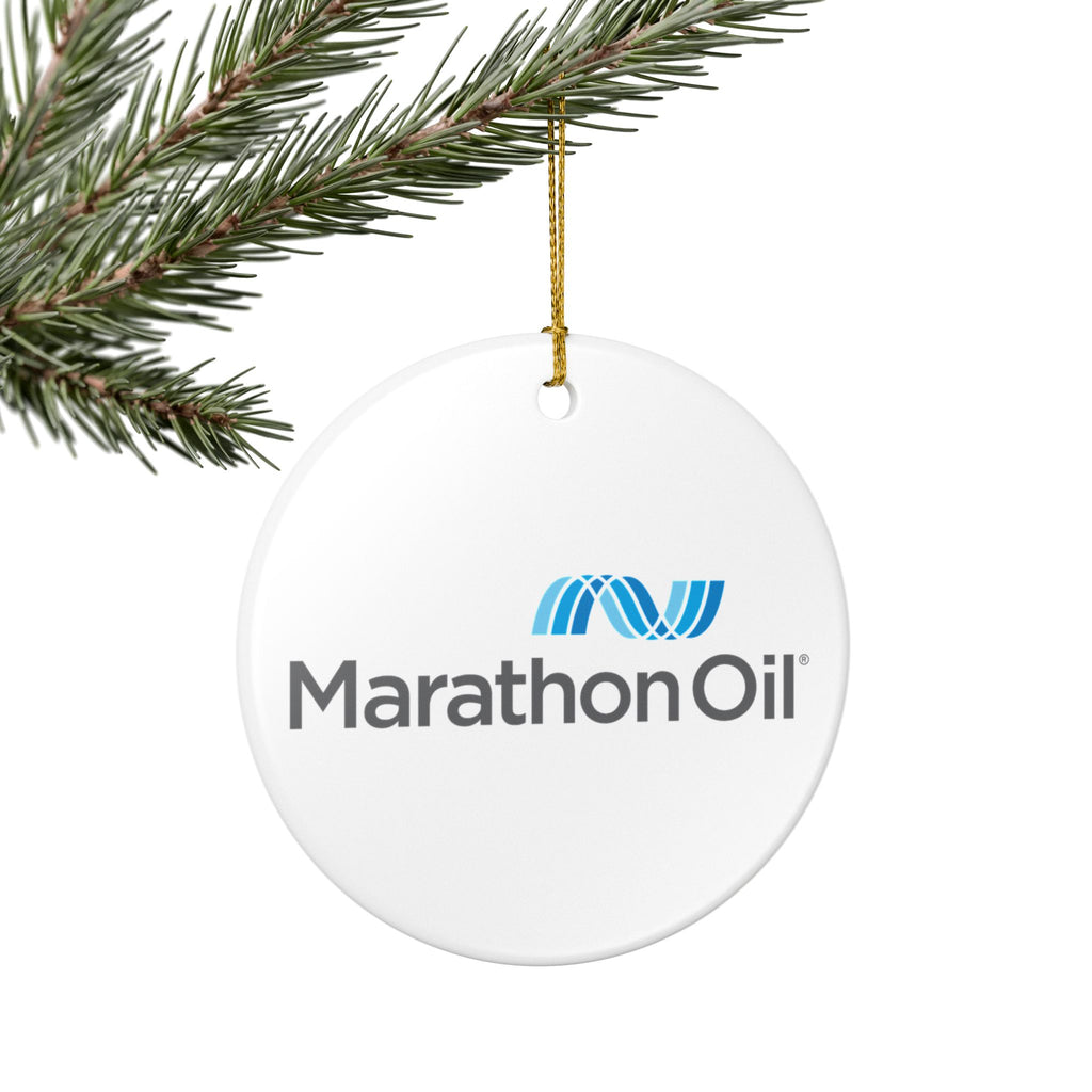 Marathon Oil Ceramic Ornament
