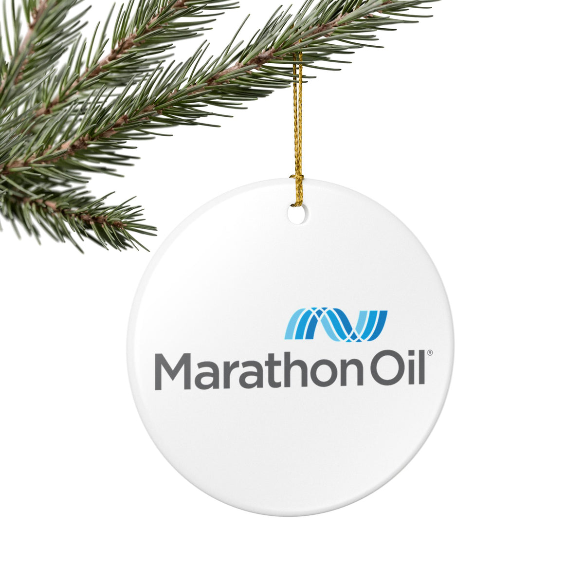 Marathon Oil Ceramic Ornament