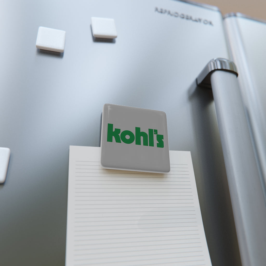 Kohl's Food Stores Square Porcelain Fridge Magnet