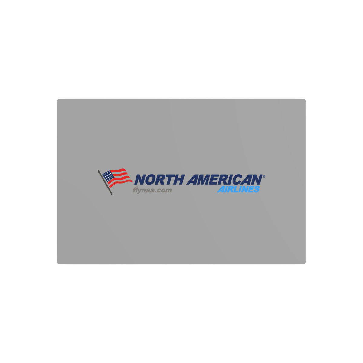 North American Airlines Metal Sign