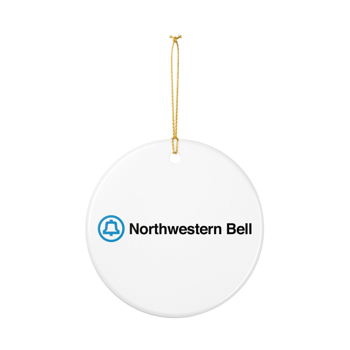 Northwestern Bell Ceramic Ornament