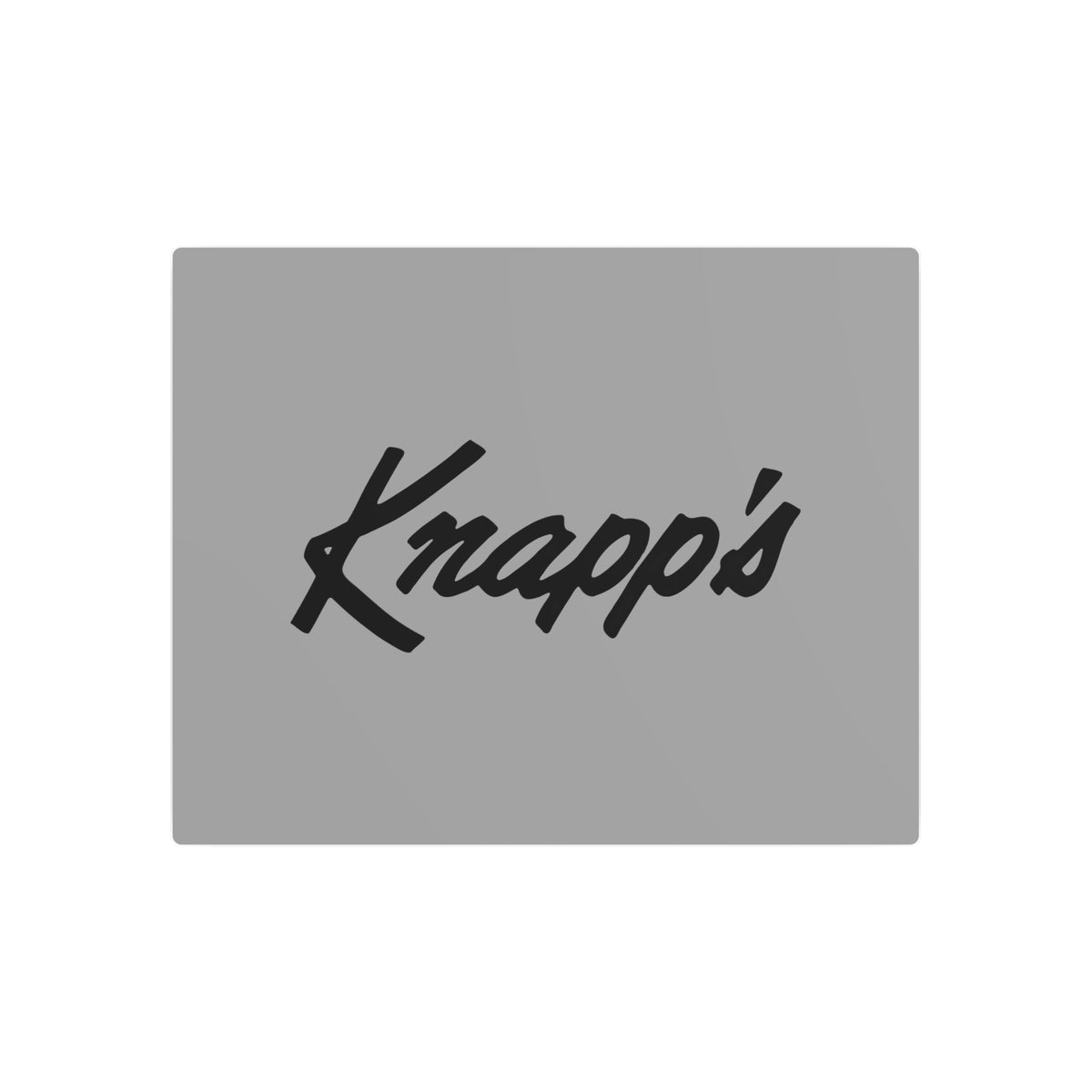 J. W. Knapp Company Metal Sign