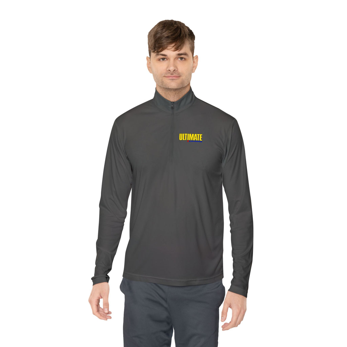 Ultimate Electronics Unisex Quarter Zip Pullover