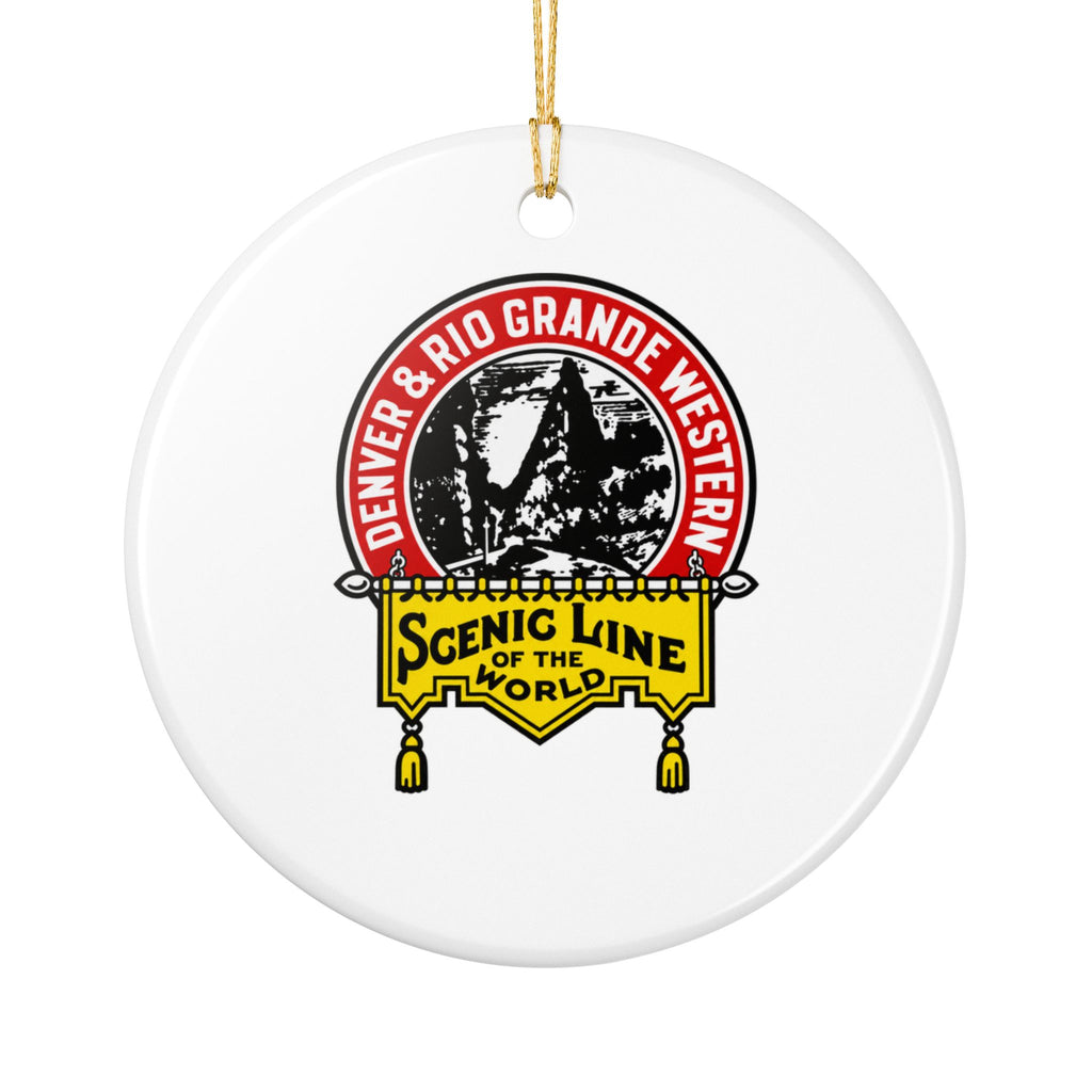 Denver and Rio Grande Western Railroad Ceramic Ornament