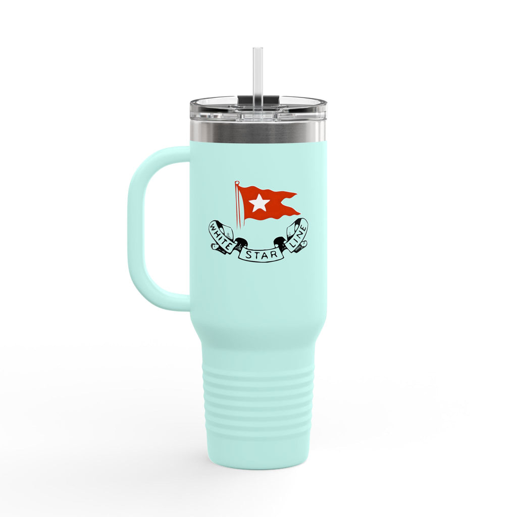 White Star Line 40oz Insulated Travel Mug Stainless Tumbler