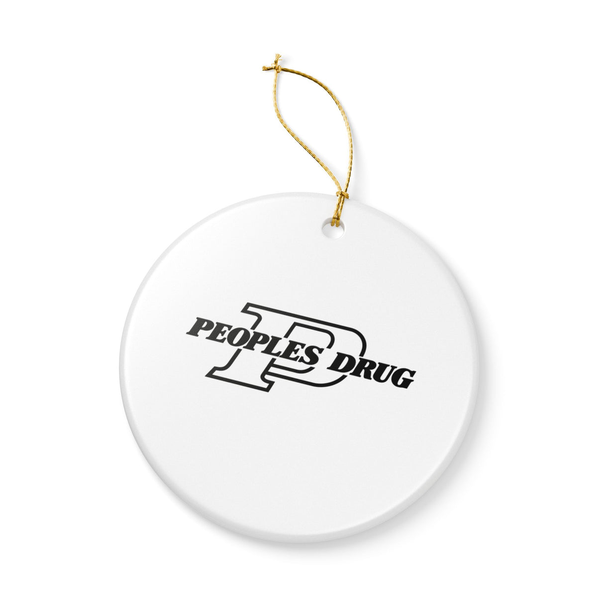 Peoples Drug Ceramic Ornament