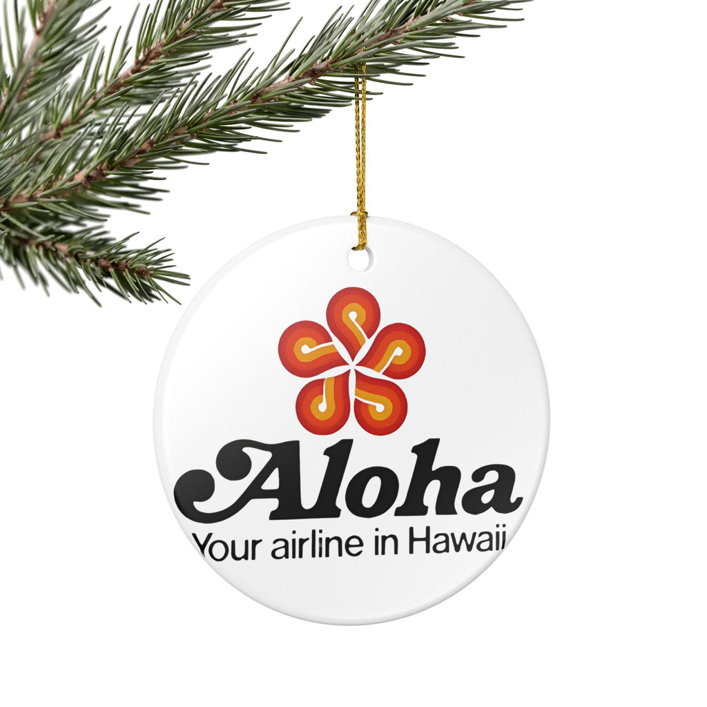 Aloha Airlines Ceramic Ornament