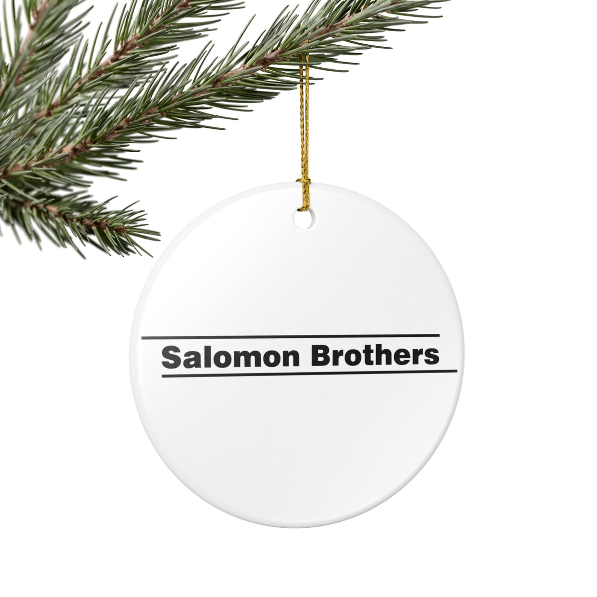 Salomon Brothers Ceramic Ornament