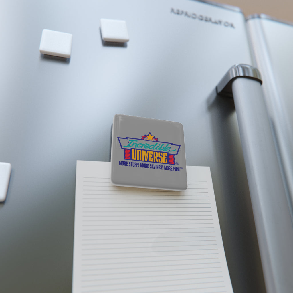 Incredible Universe Square Porcelain Fridge Magnet