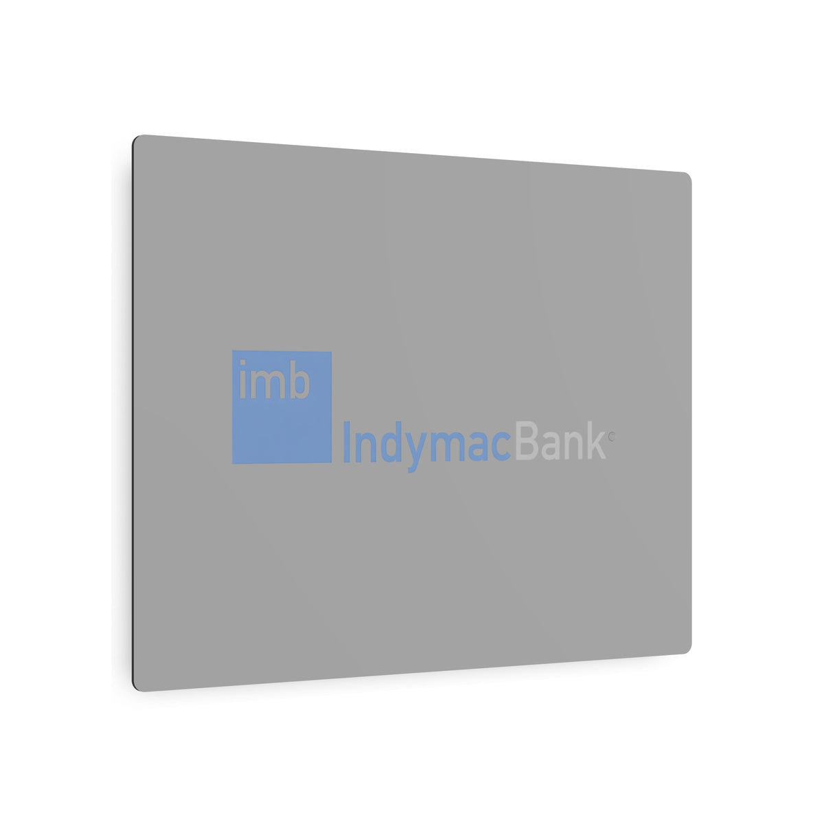 IndyMac Bank Metal Sign