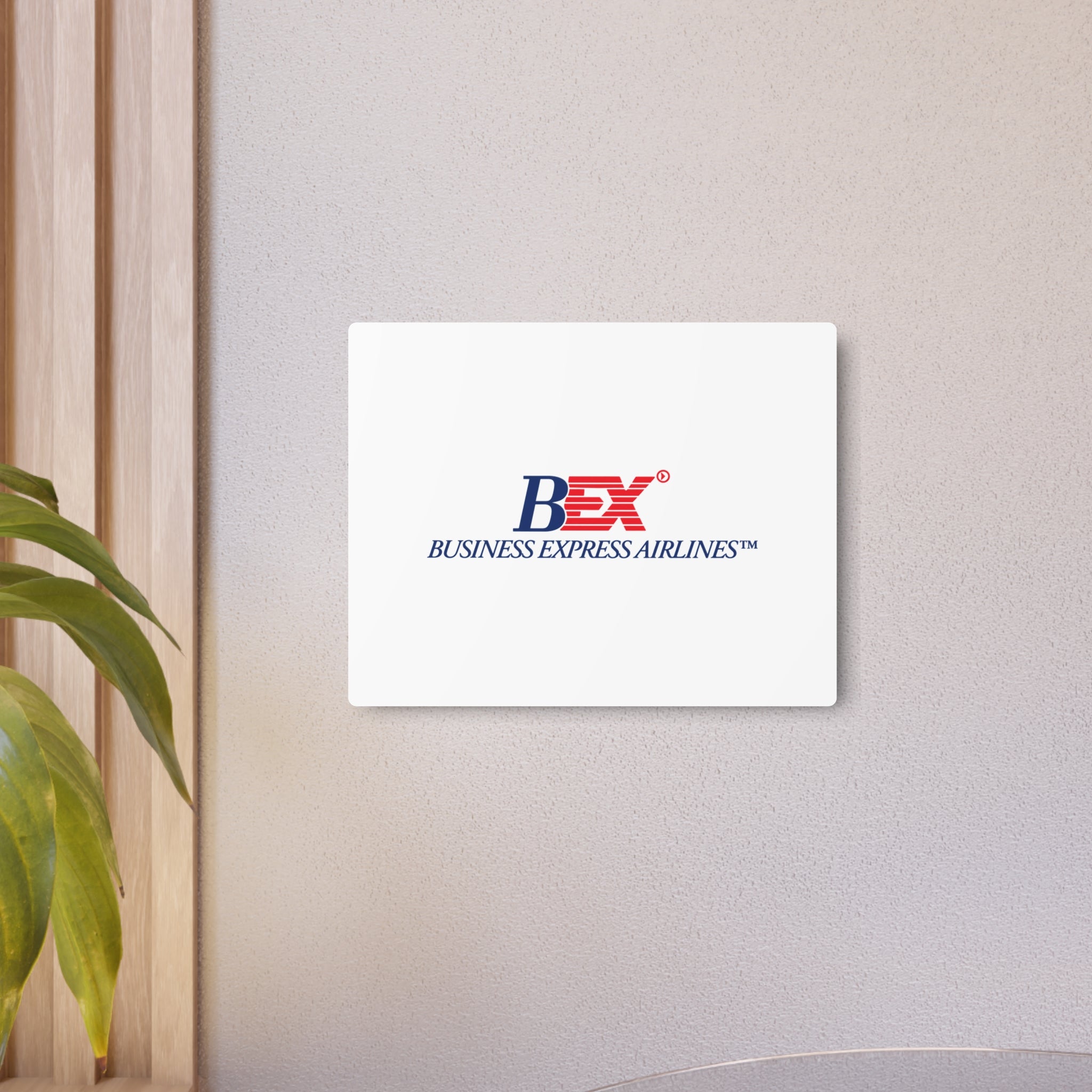 Business Express Airlines Metal Sign