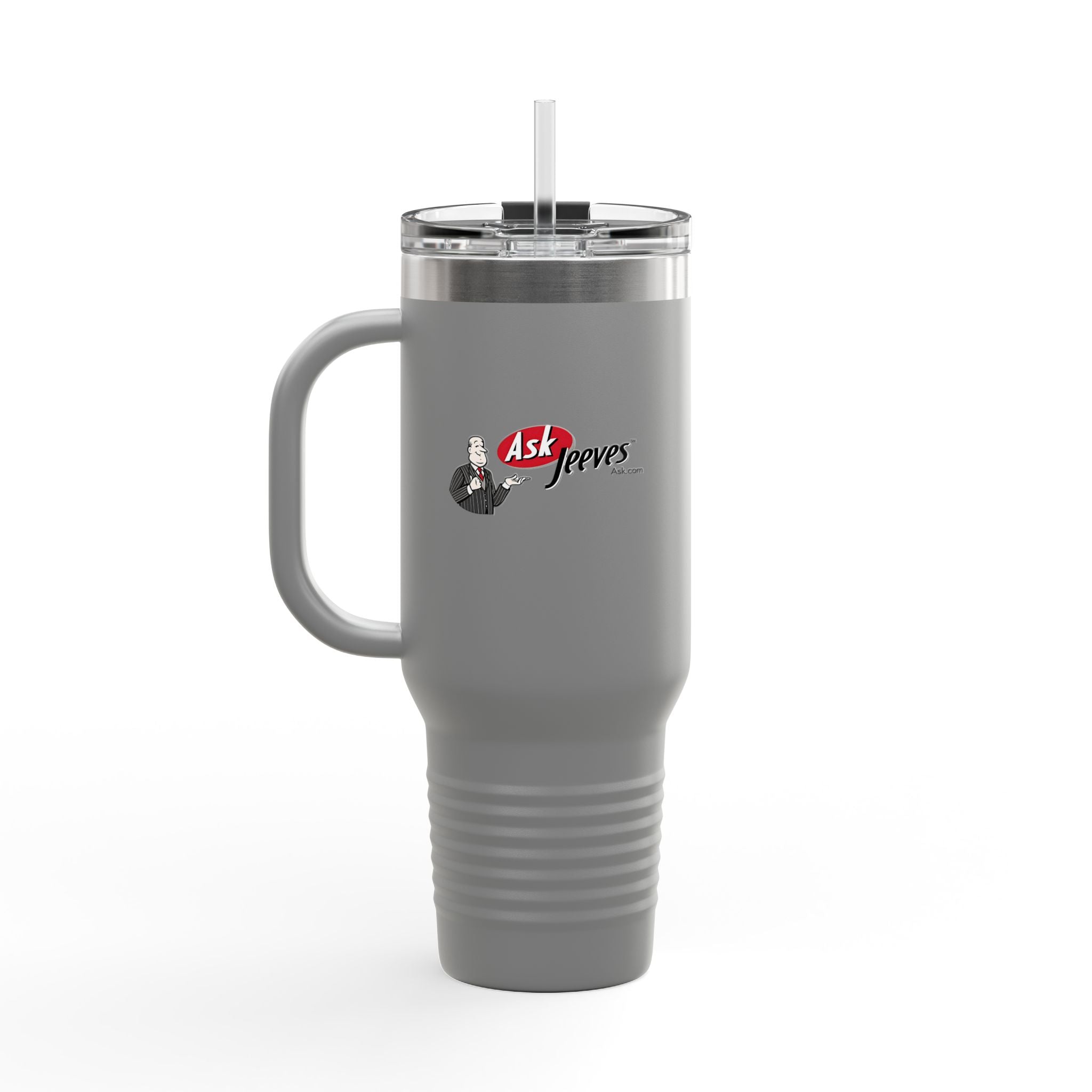 Ask Jeeves 40oz Insulated Travel Mug Stainless Tumbler