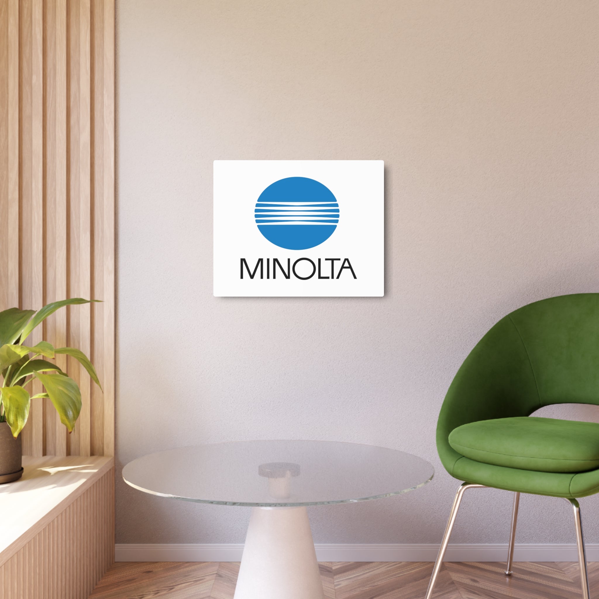 Minolta Metal Sign