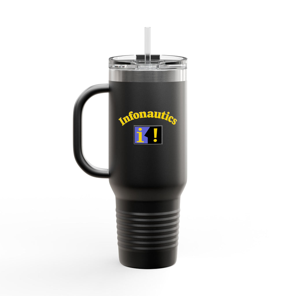 Infonautics 40oz Insulated Travel Mug Stainless Tumbler
