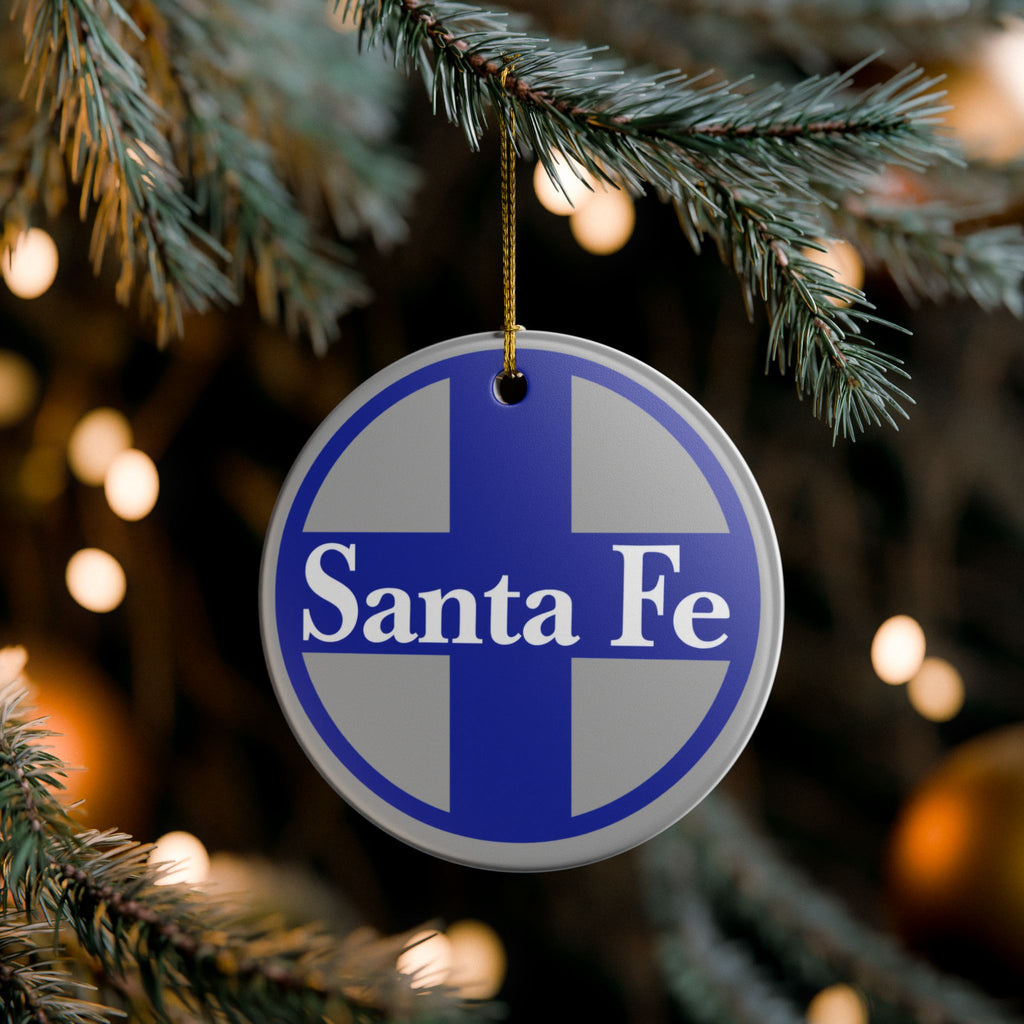 Atchison Topeka and Santa Fe Railway Ceramic Ornament