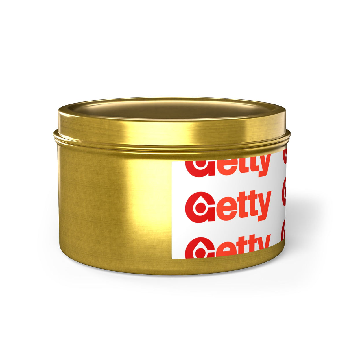 Getty Oil Tin Candle