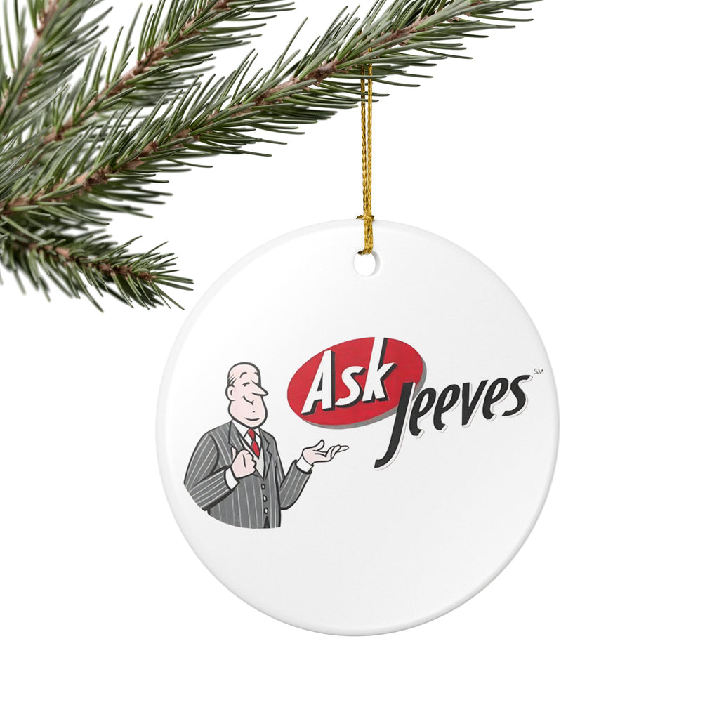 Ask Jeeves Ceramic Ornament