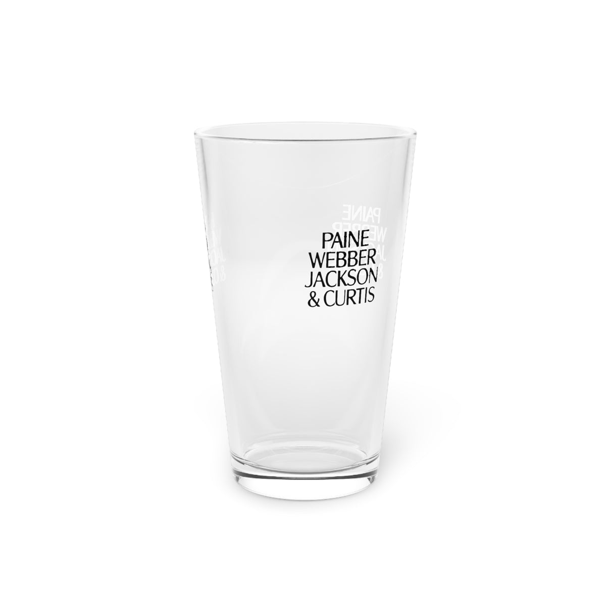 Paine Webber Jackson & Curtis 16oz Pint Glass