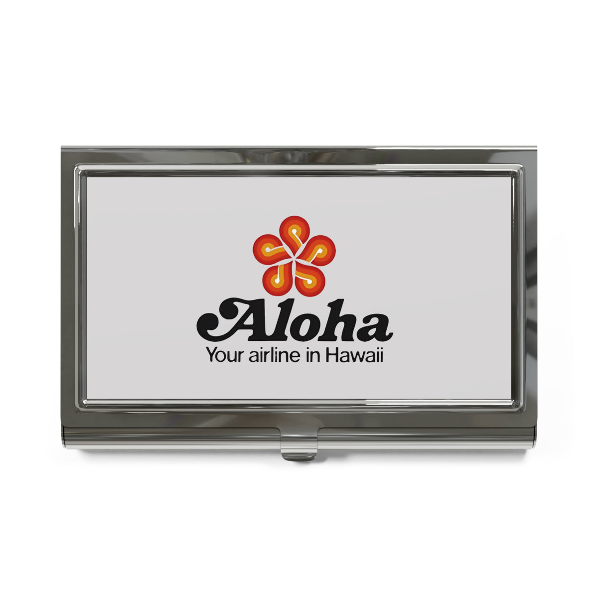 Aloha Airlines Metal Business Card Holder