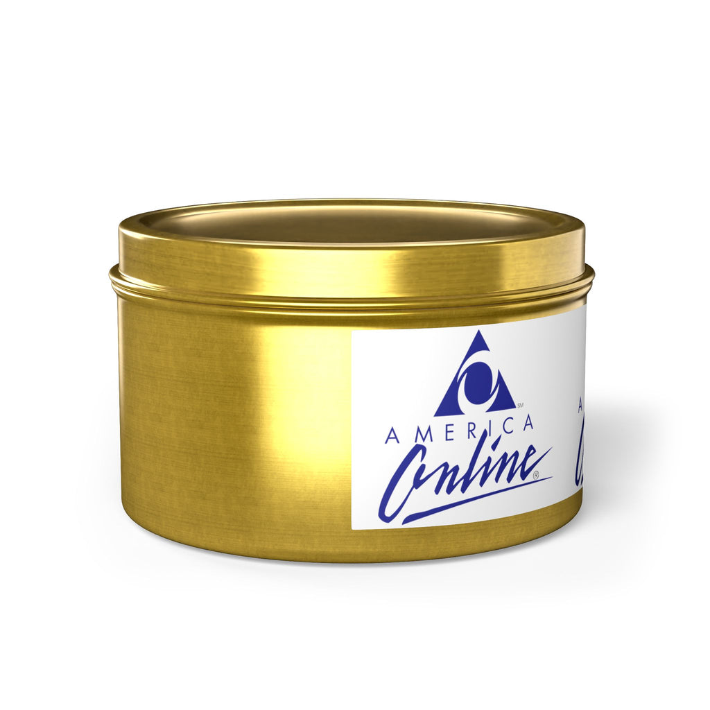 America Online (AOL) Tin Candle