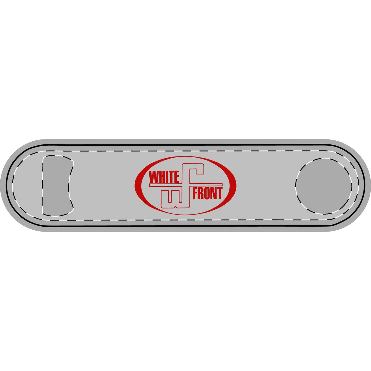 White Front Metal Bottle Opener
