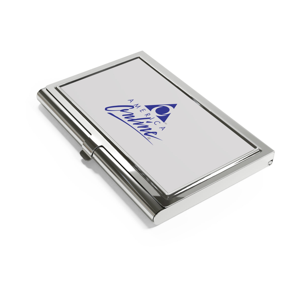 America Online (AOL) Metal Business Card Holder