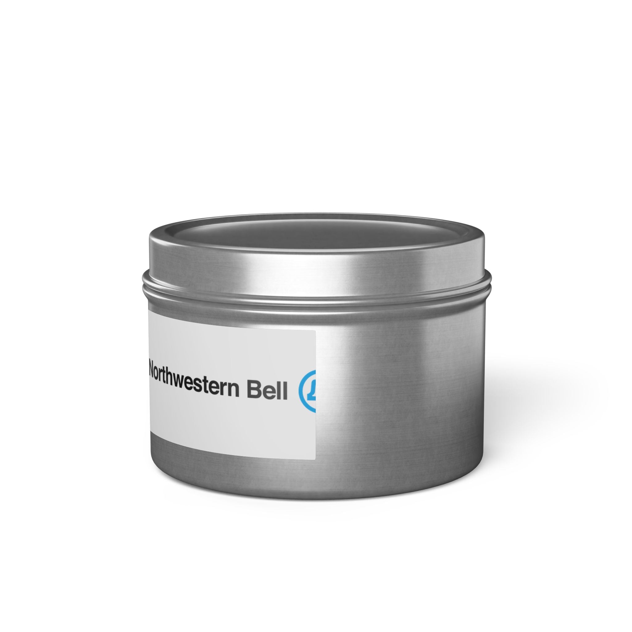 Northwestern Bell Tin Candle