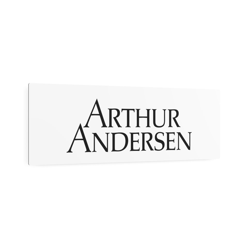 Arthur Andersen Metal Sign