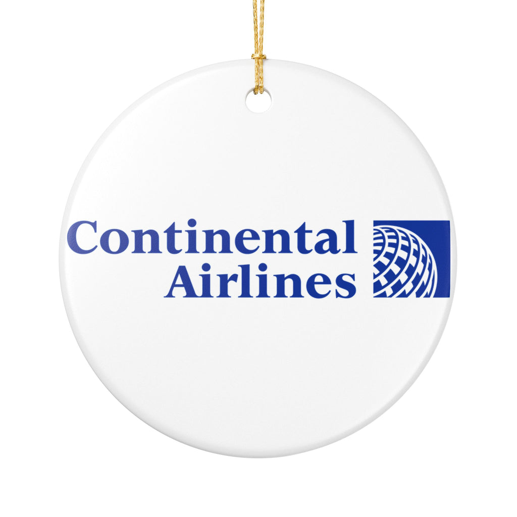 Continental Airlines Ceramic Ornament
